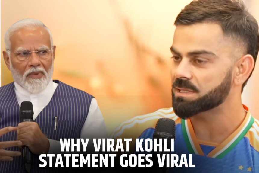 Virat Kohli with PM Modi What did Virat Kohli say to PM Modi